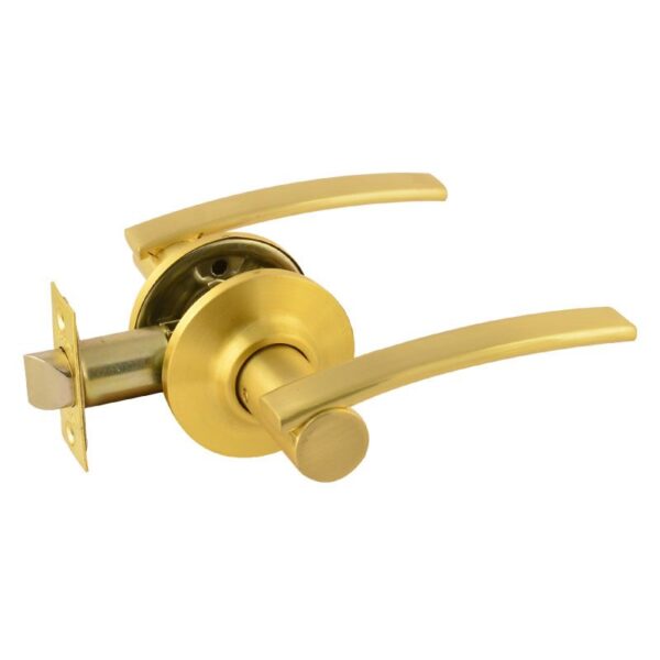 Ручка защелка НОРА-М ТТ14 нажимная для межкомнатных дверей - Матовое золото - 05 - без запирания