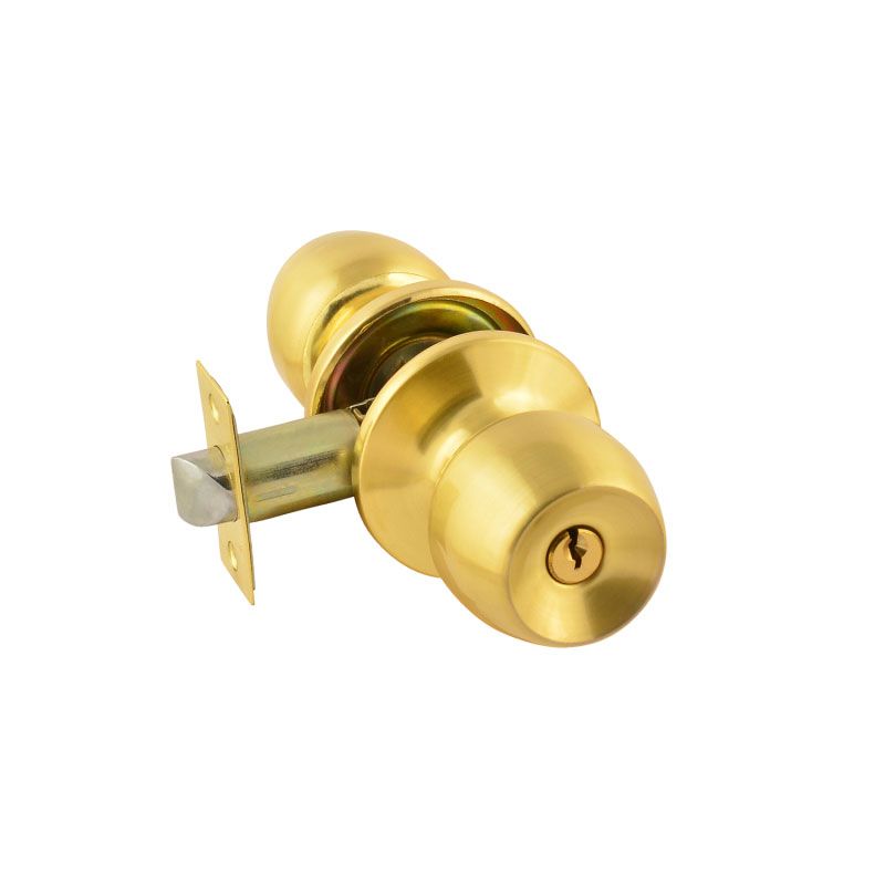 Ручка защелка кноб НОРА-М ЗР1 поворотная для межкомнатных дверей - Матовое золото - 01 - ключ/фиксатор