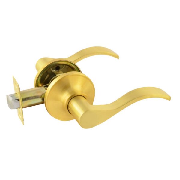 Ручка защелка НОРА-М НН нажимная для межкомнатных дверей - Матовое золото - 05 - без запирания