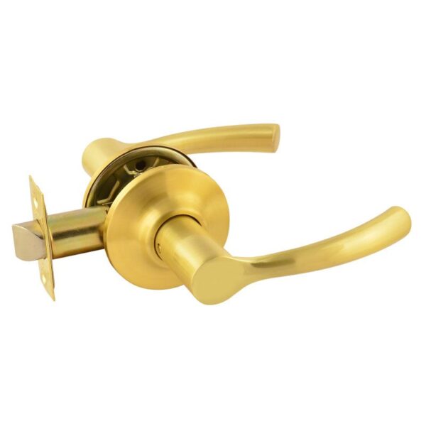 Ручка защелка НОРА-М ТТ1 нажимная для межкомнатных дверей - Матовое золото - 05 - без запирания