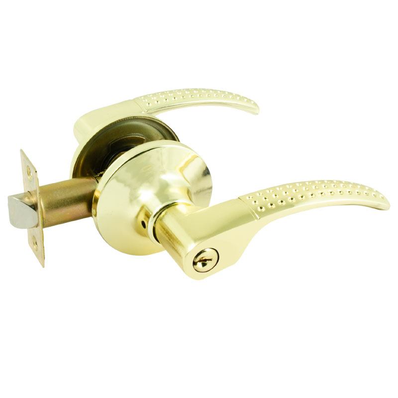 Ручка защелка НОРА-М ТТ15-STD нажимная для межкомнатных дверей - Золото - 01 - ключ/фиксатор