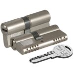 Цилиндровый Kale kilit (Кале килит) механизм 164 OBS SNE/62 (26+10+26) mm никель 5 кл.