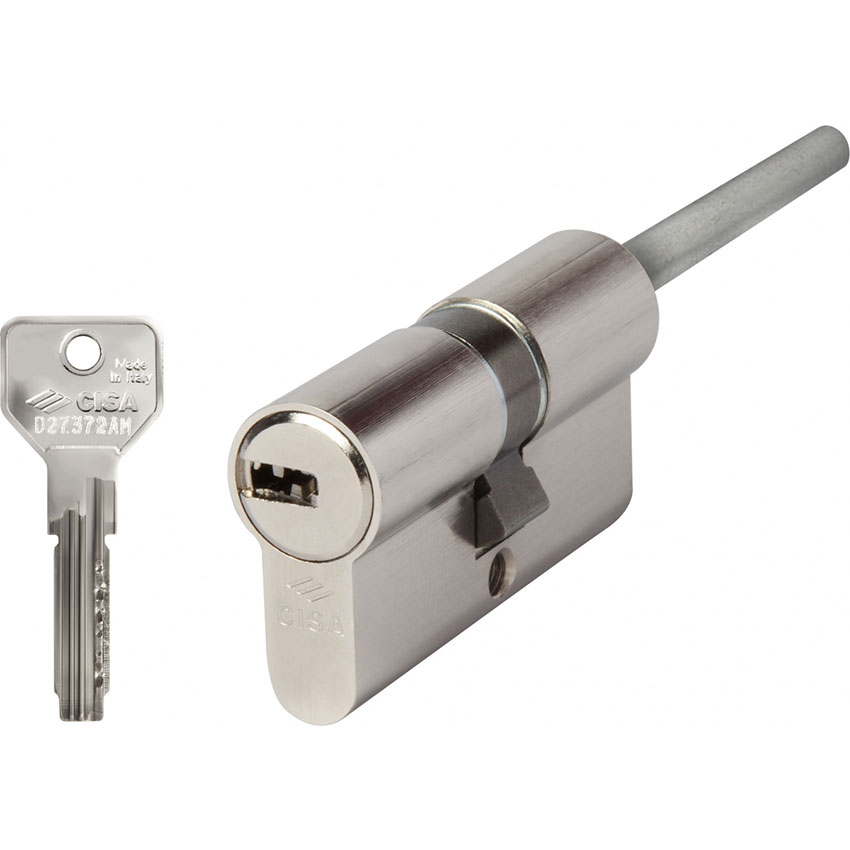 Цилиндр CISA серии ASIX ключ-шток 60мм (30х30) никель